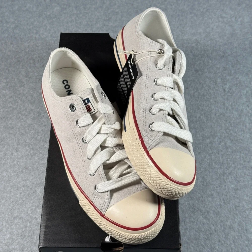 Converse Chuck Taylor All Star Ox Suede Grey Ivory A14237C Mens 7 Womens 9